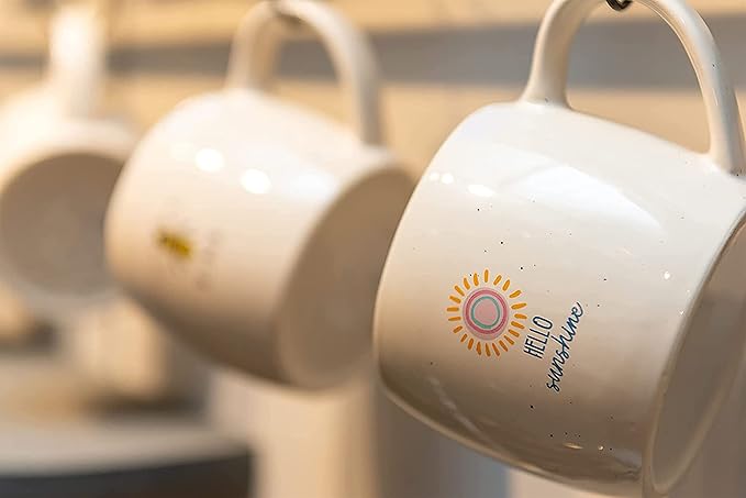 Karma Gifts Reese Ceramic Mug - 16-Ounce Coffee Cup - Cute Mugs for Women and Men - Hello Sunshine