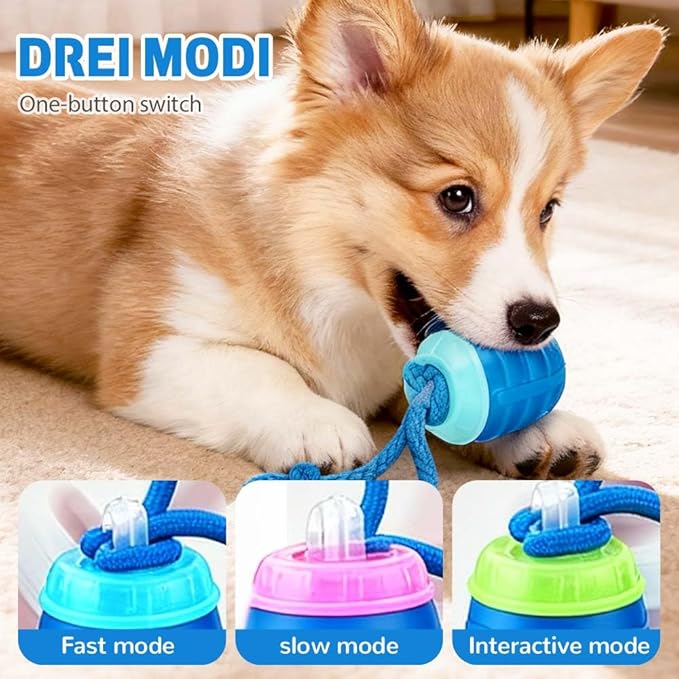 Interactive Dog Toys, 2026 Upgraded Motion Activated Squeaky Cat Balls, 360° Smart Automatic Rolling Moving for Bored Pet Cats Dogs, Interactive Dog Balls (Green)