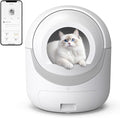 Self Cleaning Litter Box, Automatic Litter Box with APP Control Odor Removal Safety Protection Large Capacity for Multiple Cats, with Garbage Bags