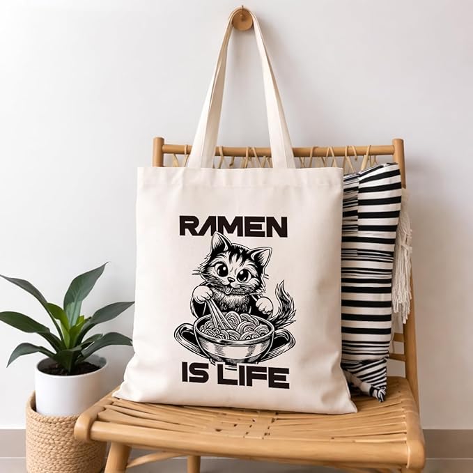 Cute Animal Tote Bag, Animal Lover Gift, Canvas Tote Bag for Women, Reusable Shopping Bags for Casual Shopping Work