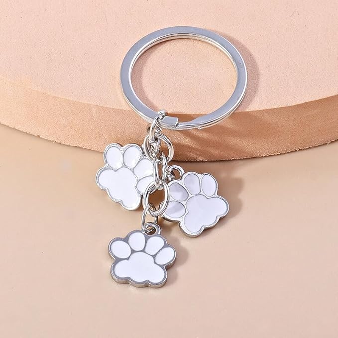 Aesthetic Metal Claw Keychain Cute Key Rings Charms for Women Kawaii Dog Cat Pet Gifts for Bag Backpack Car Keys