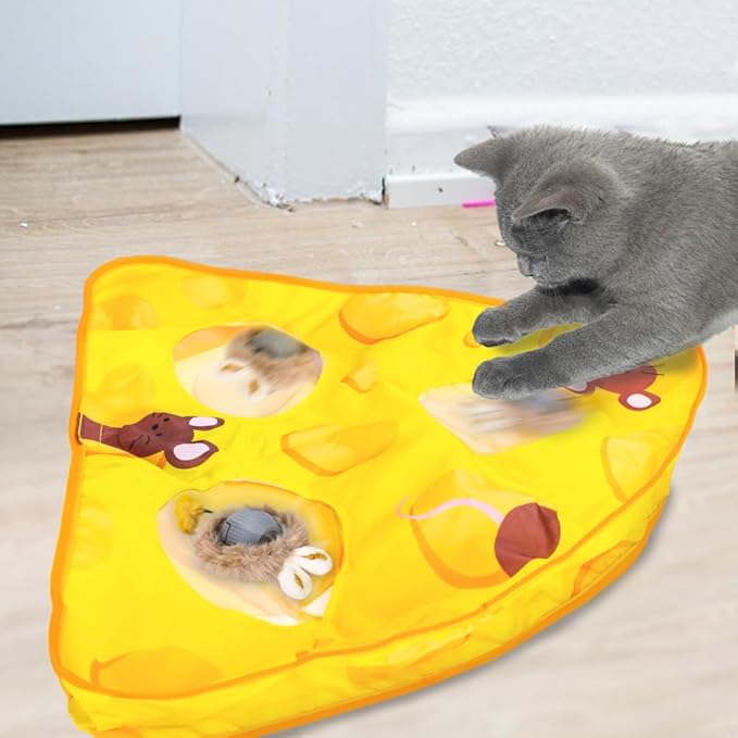 AWOOF Interactive Cat Toys for Indoor Cats,Automatic Motion Activated Moving Ball Hide and Seek Game,Cat Hunting Toy Exercise Kicker for Indoor Kitten