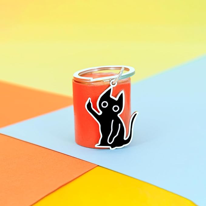 Cute Cat Keychain Halloween Christmas Stocking Stuffers for Women Adults Teens Boys Girls Cat Lover Gift Ideas