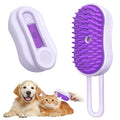 Cloud Care Cat Brush, Cat Hair Steam Brush for Shedding, 4-in-1 Self-Cleaning Pet Steam Brushs with 360° Rotating Arm for Long and Short Hair Cats and Dogs