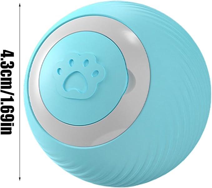 Interactive Toy Ball - Smart Puppy Ball, Interactive Jump Toy | LED Interactive Electric Rotating Balls, Evil Ball for Cats, Lightweight Toy Balls