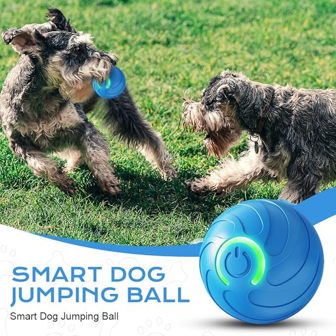 Vibrating Dog Ball, 2025 New Moving Dog Ball, Upgraded Interactive Dog Ball, Automatic Bouncing Ball Toy for Pet, Shaky Ball Toy for Small Dogs and Cats (a-Blue)