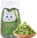 Dylan's cabin Cat Grass Teething Cube Treats - Natural Freeze Dried Edible Cat Chew Toy for Teeth Cleaning and Hairball Removal(80g)