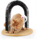 Cat Self Groomer Brushes for Indoor Cats, Cat Face Scratcher Brush Arch Scratching Board Scratch Pad Massager for Shedding, Head Hair Grooming Posts for Rubbing Deshedding w/Cute Kitten Toy