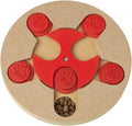 PetRageous 13006 Thinkrageous Interactive Advanced Level Puzzle Piece Dog Toy or Cat Toy Measures 9.84-Inch for Dogs and Cats or Kittens and Ages, Red