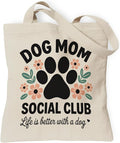 Pets Lover Gifts Tote Bag for Women, Dogs Cats Bee Aesthetic Canvas Bag with Inner Pocket