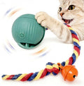 Interactive Cat Toy Ball with Bell, Moving Cat Toys Ball for Indoor Cats, Fast Rolling on Carpet, USB C Charging Automatic Kitten Toys for Bored Cats