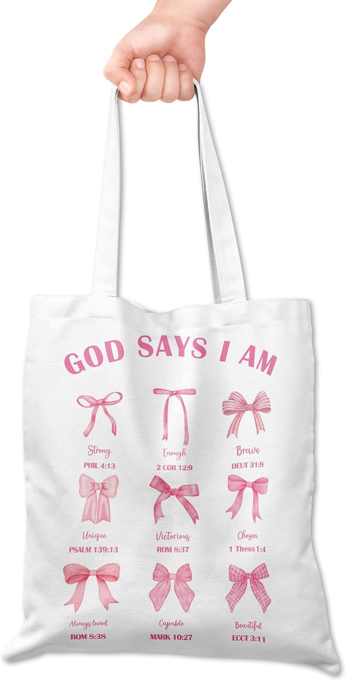 Grace Yonks Cute Canvas Tote Bag – Aesthetic Large Reusable Bag