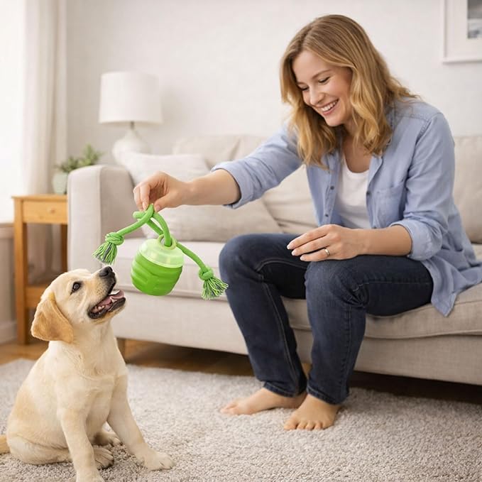 Smart Motion Pet Ball, Interactive Dog Toys, Motion Activated Automatic Rolling Ball for Small/Medium/Large Dogs with Music (Green)