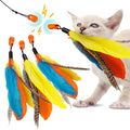 Cat Amazing Snatch Feathers Replacement Pack - 3 Magnetic Feather Attachments for The Snatch Magnetic Wand - Cat Toy Feathers – Cats Can Really Catch!