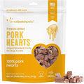 smallbatch Pets Premium Freeze-Dried Pork Heart Treats for Dogs and Cats, 3.5 oz, Made and Sourced in The USA, Single Ingredient, Humanely Raised Meat, No Preservatives or Anything Artificial