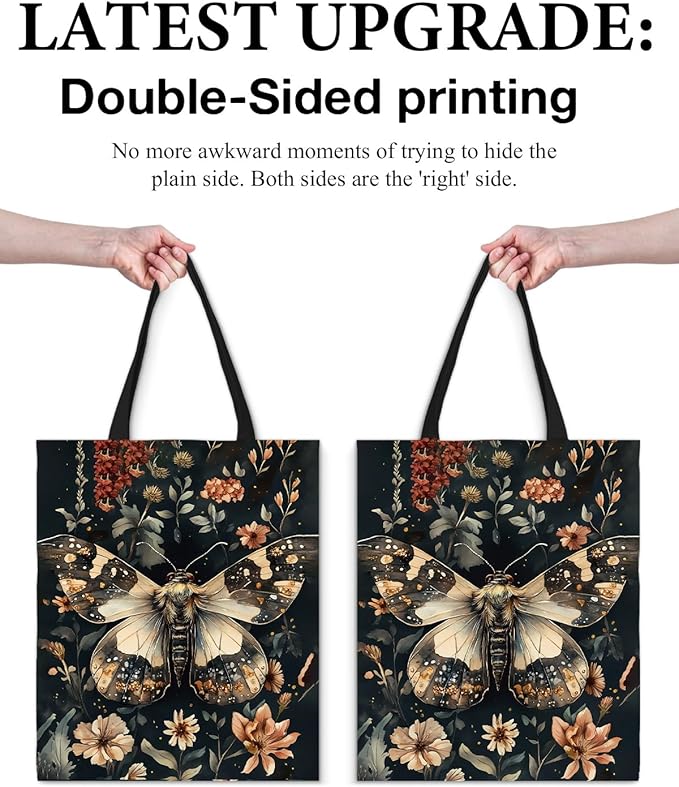 Canvas Tote Bag for Women Aesthetic Reusable Grocery Shoulder Bag for Shopping Work Travel Beach Teacher-05