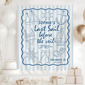 Last Sail Before the Veil Nautical Bachelorette Tapestry – Coastal Sailing Theme Wall Hanging Decor for Pre-Wedding Party – Ocean-Inspired Chic Seaside Vibe Decoration for Bride to Be Celebration