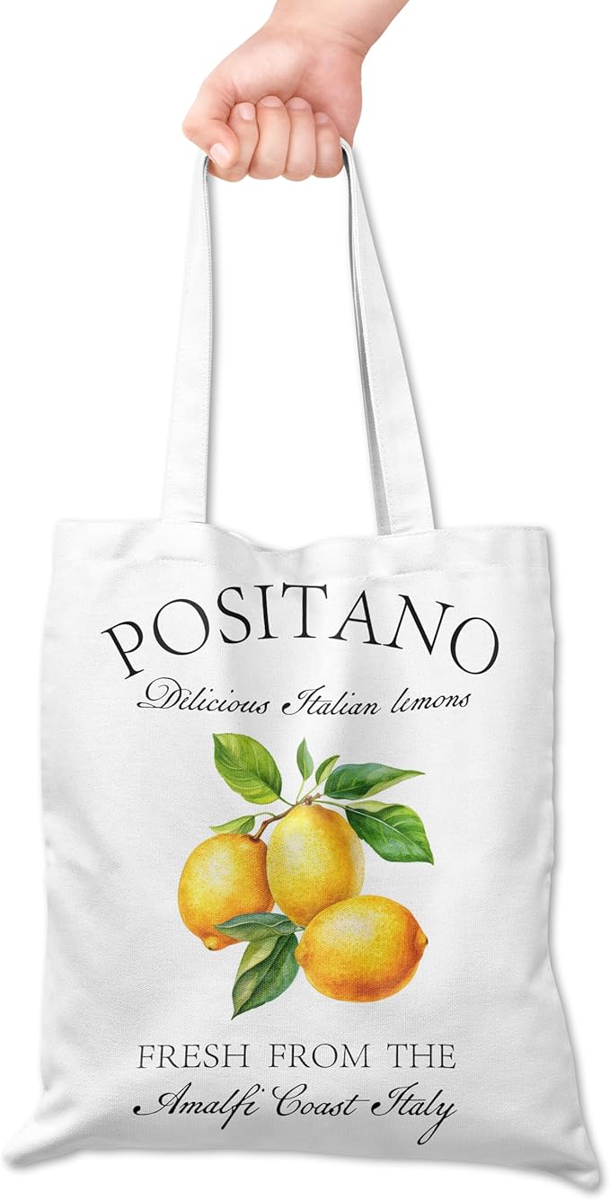 Grace Yonks Cute Canvas Tote Bag – Aesthetic Large Reusable Bag