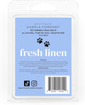 Fresh Linen | Pet Safe Wax Melts | All Natural Soy | Non-Toxic | Dog Friendly | Vet Approved | Long Lasting Home Fragrance | Pet Odor Eliminator | Clean Burning Wax Cubes | Safe Air Freshener