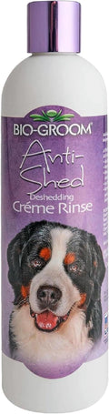 Bio-Groom Anti-Shed Deshedding Dog Conditioner - Odor Eliminating, Anti-Shedding, Dog Bathing Supplies, Puppy Wash, Cat & Dog Grooming Supplies, Cruelty-Free, Made in USA - 12 fl oz 1-Pack