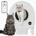 Garvee Self-Cleaning Cat Litter Box, Automatic Smart Pet Litter Box, Large Capacity for Multiple Cats, WiFi-Enabled App Control with Safety Sensors w/Garage Bags