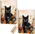 2 Packs Cat Spiral Notebook Aesthetic College Ruled Journaling Notebooks Cat Themed Gifts for Women Educator Coworker Friend Hardcover Notebook Journals for Writing Classroom Office Home Supplies
