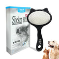 Cat Head Slicker Brush for Dogs Long Pin Dematting Hair Brush Pet Grooming Tool for Dogs and Cats Remove Loose Hair Undercoat Knots Tangles