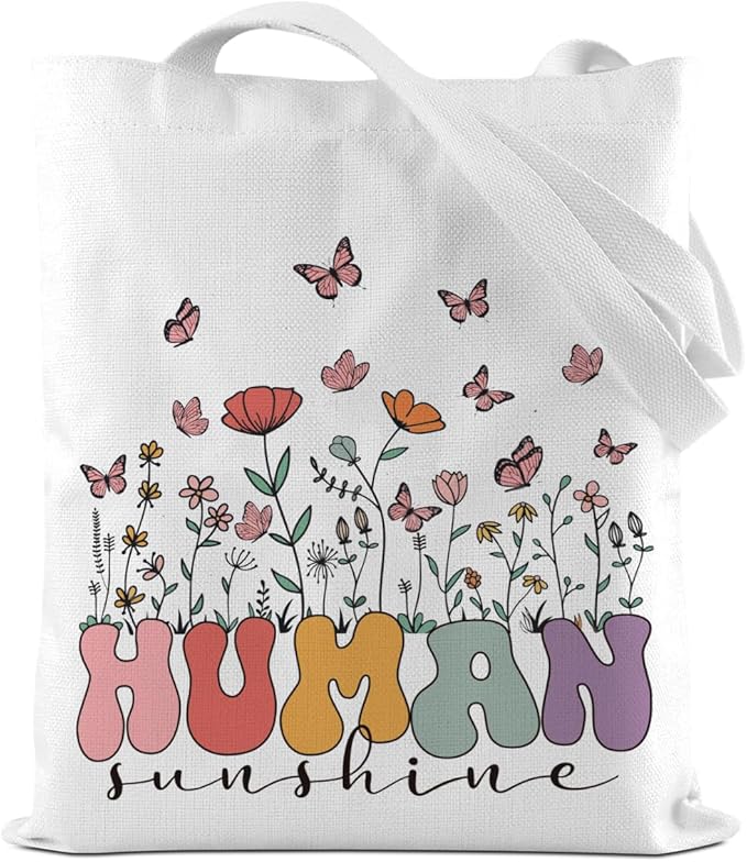 Turtle Gifts Shark Gifts Tote Bag, Hedgehog Horse Gifts for Women Girls, Animals Reusable Grocery Bag Shopping Bag