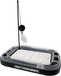 Pets First 5-in-1 NHL Las Vegas Golden Knights Hockey Field Cat Scratcher Toy with Interactive Cat Ball Bell in Tracks