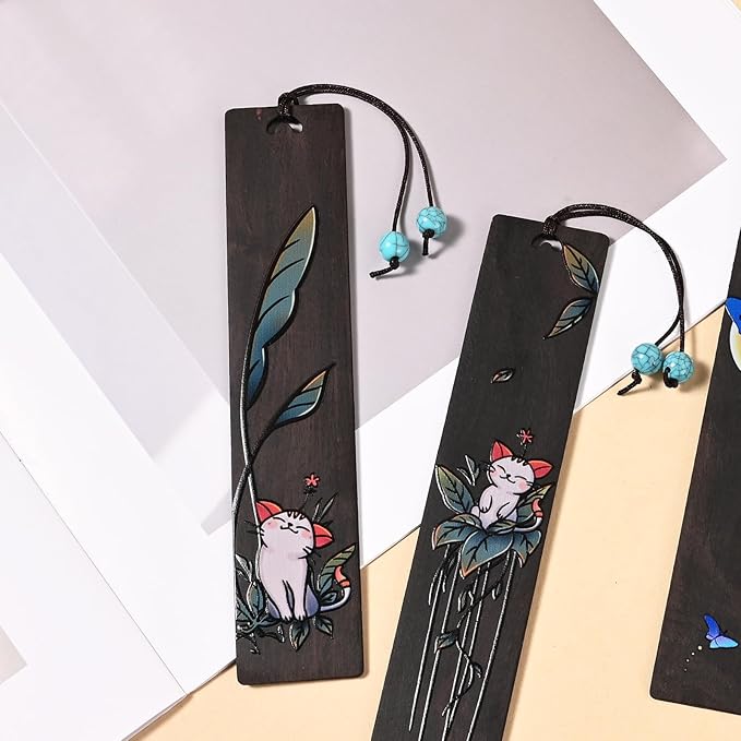 ZQZYMXQ 2Pcs Cute Bookmarks for Women & Kids, Book Markers for Women, Cat Gifts for Cat Lovers & Bookworm Gifts