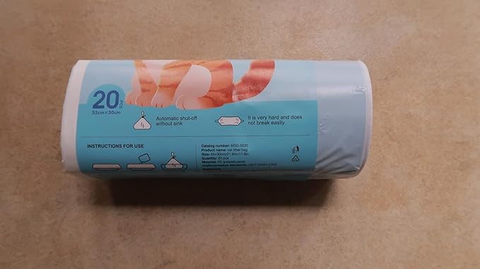 AeroScoop 100 Pack Self-Cleaning Cat Litter Box Compatible with PuraMax & Pura X & PuraMax 2 Automatic Litter Bags,5 Rolls x 20 Trash Bags,21.65 x 11.8 Inch