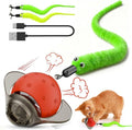 Interactive Cat Toy Ball – Firefly Automatic Moving Electric Kitten Toy with 2 Feather Tails, 3-Speed Modes, USB Rechargeable, Chirping Sounds & Motion Activation for Bored Cats