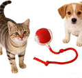 RightBliss Automatic Interactive Cat Dog Toy with Elastic Tail: Chirping Sound, Smart Obstacle Avoidance for Indoor Cats & Kittens (red)