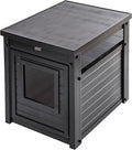New Age Pet ECOFLEX Litter Loo Moisture and Odor Resistant Enclosure & End Table, No‑Tools Assembly, 10 Year Warranty, Espresso Black, Standard