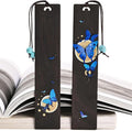 ZQZYMXQ 2Pcs Butterfly Bookmark Aesthetic, Book Marks for Reading Women, Butterfly Gifts for Women (Blue Butterfly)
