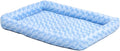 MidWest Homes for Pets QuietTime Fashion XS Dog Bed - Blue Faux Fur Bolster, Ultra-Soft and Machine Washable, Fits 22-Inch Crates and Carriers, for Small Dogs and Cats
