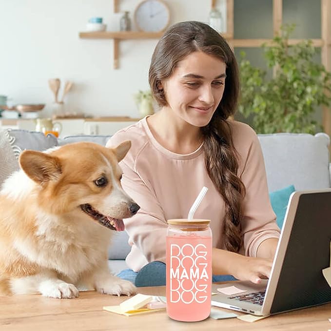 UAREHIBY Dog Mom Gifts For Women,Mothers Day Gift For Dog Lovers,Gag Gift for New Puppy Fur Baby Owners,Dog Mama Funny Birthday Gifts For Women,Best Friend,Girlfriend