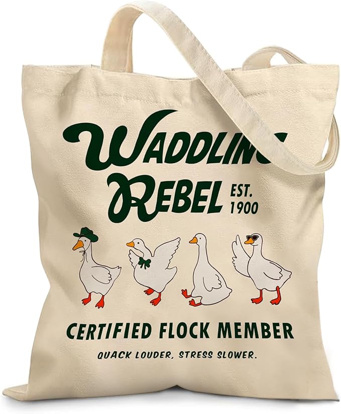 Aesthetic Canvas Tote Bag for Women - with Magnetic Snap Closure & Zipper Inner Pocket Reusable Bag for Shopping