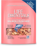 Life Essentials by Cat-Man-Doo Freeze Dried Salmon Crunchies Dog Treats, Wild Caught Single Ingredient, Healthy Dog Treats, 5 oz