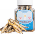 Freeze-Dried Capelin Fish Cat Dog Treats - Single Ingredient Pet Snacks High Protein & Omega-3,Grain-Free, Supports Skin & Joint Health (3.2oz)