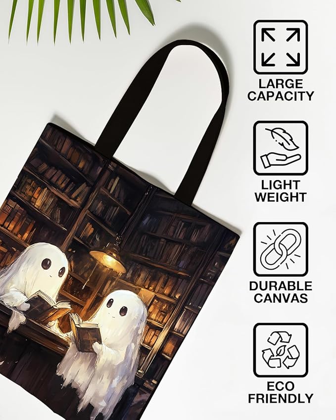 Canvas Tote Bag for Women Aesthetic Reusable Grocery Shoulder Bag for Shopping Work Travel Beach Teacher-05
