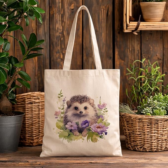 Cute Animal Tote Bag, Animal Lover Gift, Canvas Tote Bag for Women, Reusable Shopping Bags for Casual Shopping Work