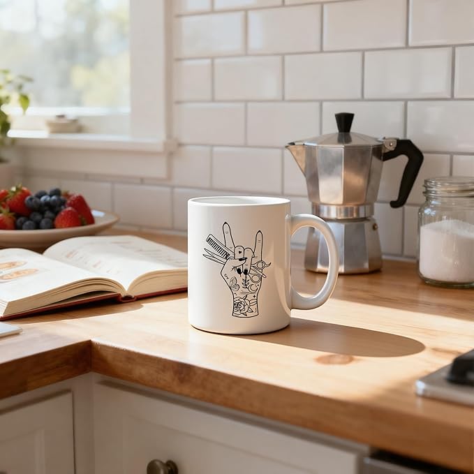 Hair Stylist Gift Mug 11 oz, Hairdresser Hairstylist Gifts for Women Coffee Cups Ceramic, Barber Gifts Ceramic Mug for Coffee Tea Hot Cocoa Home Office Work