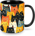 Cat Coffee Mug 11OZ Funny Ceramic Tea Cup Kitchen Decor Novelty Mugs for Home Office Travel