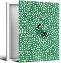 Black Cat Canvas Wall Art, Cute Cat In Daisies Meadow Aesthetic Poster, Adorable Animal Picture Rich Green Print Painting for Bedroom, Nursery Wall Decor Pet Lover Gift 8x10in Wrapped Canvas