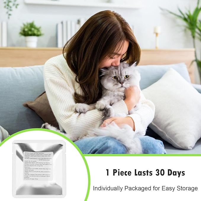 Pet Odor Eliminator for Meowant Self Cleaning Cat Litter Box, Cat Toilet Odor Control Deodorant Gel, Automatic Cat Litter Box Deodorizer (3 Pack, Floral Scent)