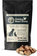 Oregon Trail Treats Freeze Dried Chicken Hearts 4oz - Premium Single Ingredient Cat & Dog Chicken Treats - No Preservatives, Zero Gluten or Grain - Made in the USA
