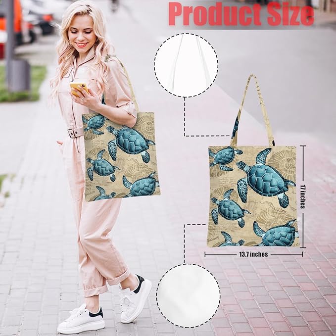 Hanamiya Na Tote Bag with Zipper Pockets, Tote Bag Reusable Shopping Grocery Bags Birthday Gifts for Women, Weekender Bags