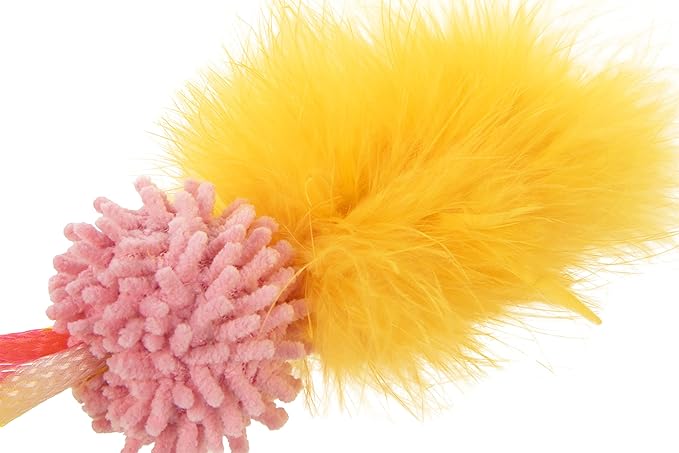 SmartyKat Silly Springer Mesh Popup Cat Toy - Orange, One Size (Pack of 2)