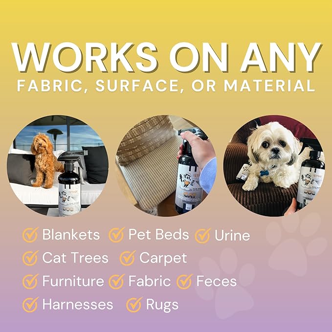 The Stink Solution Cat Odor Eliminator For Litter Box, Home Furniture, Carpet, & More | Completely Remove Urine, Feces, Vomit, & Other Cat Odor Quickly | Cat Products - 2 16 oz Bottles (Citrus Orange)